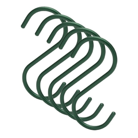 

S Shaped Utility Hook Sturdy Material For Pots Matte Green