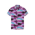 thumbnail image 3 of Biezeib Men Hawaiian Button down Shirt Casual Tropical Print Summer Short Sleeve Tops for Beach Vacation Streetwear, 3 of 6