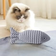 thumbnail image 1 of Ohmyroo 3-Pack Catnip Filled Linen Fish Toys for Indoor Cats Teeth Grinding, 1 of 5