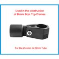 thumbnail image 4 of facefd Boat Pipe Tube Connector Canopy Fixator Universal Boats Components Simple Connecting Adapter Hardware Fitting Modification Type 1 Type 2, 4 of 6