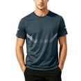 thumbnail image 2 of Kalauyu Athletic Shirts for Men Round Neck Short Sleeve Quick Dry Gym Active T Shirt Breathable Moisture Wicking Summer Sport Tops, 2 of 7