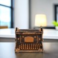 thumbnail image 2 of Minkissy Decorative Resin Typewriter Flower Pot Home Ornament with Retro Design Floral Planter, 2 of 5