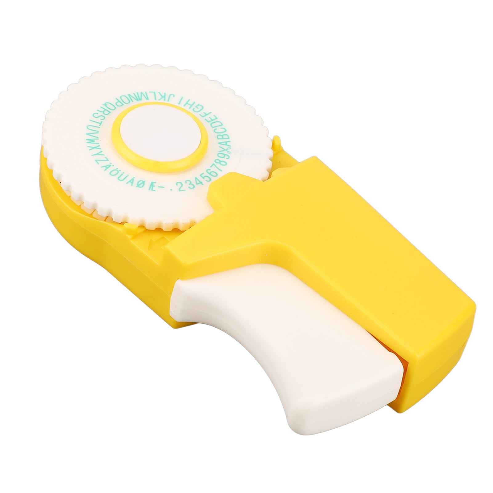 Label Manual Typewriter, Convex Stereo 3D Manual Lettering Yellow Embosser Label Maker Easy To