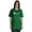 Green, variant on Inkmeso Vaccinated Funny Pro-Vaccine Crew Neck T-shirt For Womens