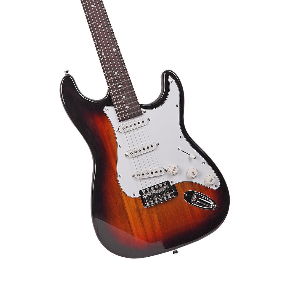 Glarry Rosewood Fingerboard 22 Frets Electric Guitar with Gig Bag, Strap, Pick