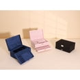 thumbnail image 7 of REGALWOVEN 3 Layers Jewelry Box for Women Girls, Jewelry Organizer Case Storage Display Holder with Drawer, Removable Jewelry Tray Pink 10*7*4.5in, 7 of 7