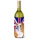 thumbnail image 1 of Bulldog Inglés Con Bandera Británica Union Jack Botella De Vino Aislador De Bebidas Hugger Ss4933Literk, 1 of 1