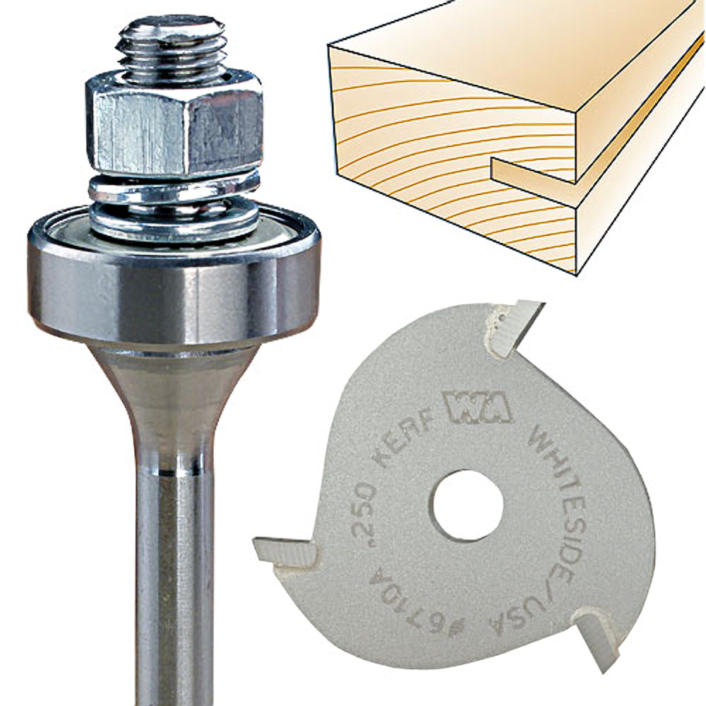 A200B Whiteside Carbide Tipped Slotting Cutter Arbor 1/4 x 23/8