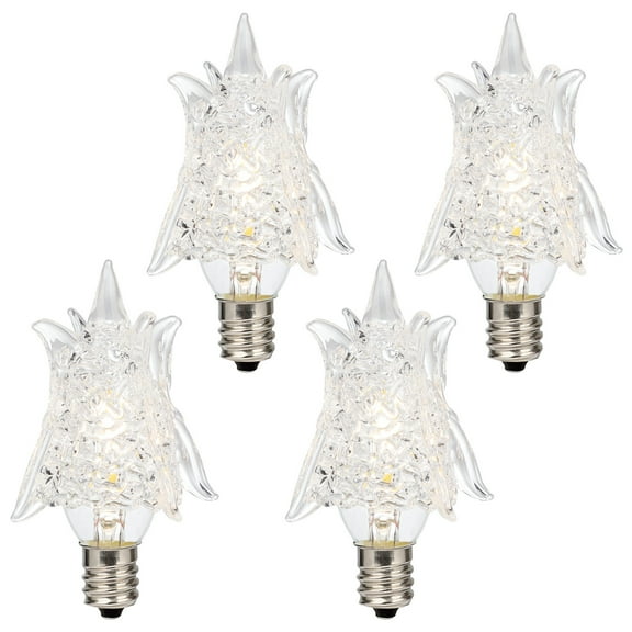 Westinghouse Lighting 0.6 Watt (7 Watt Equivalent) Clear Star Dimmable Filament LED Light Bulb, Candelabra Base, 4 Pack