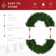 thumbnail image 5 of Corona de Navidad Best Choice Products, preiluminada, abeto, 48 pulgadas, con 200 LED, 5 of 7