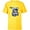 Yellow, variant on Disney Mickey Mouse #28 Game Time Football Catch Sports - Short Sleeve T-Shirt for Kids - Customized-White