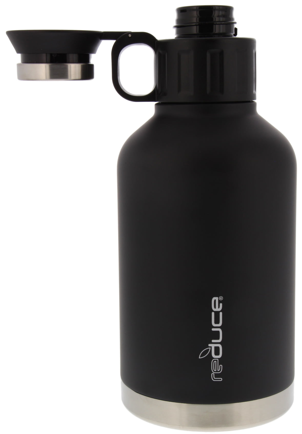 for Hot & Cold Beverages Great for Camping REDUCE Dual-Wall Vacuum Insulated Stainless Steel Canteen and Growler with Leak-Proof Lid Tailgating & Parties 