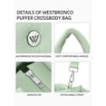 thumbnail image 4 of Bandolera WESTBRONCO Puffer, acolchada, de nailon, para mujer, 4 of 6