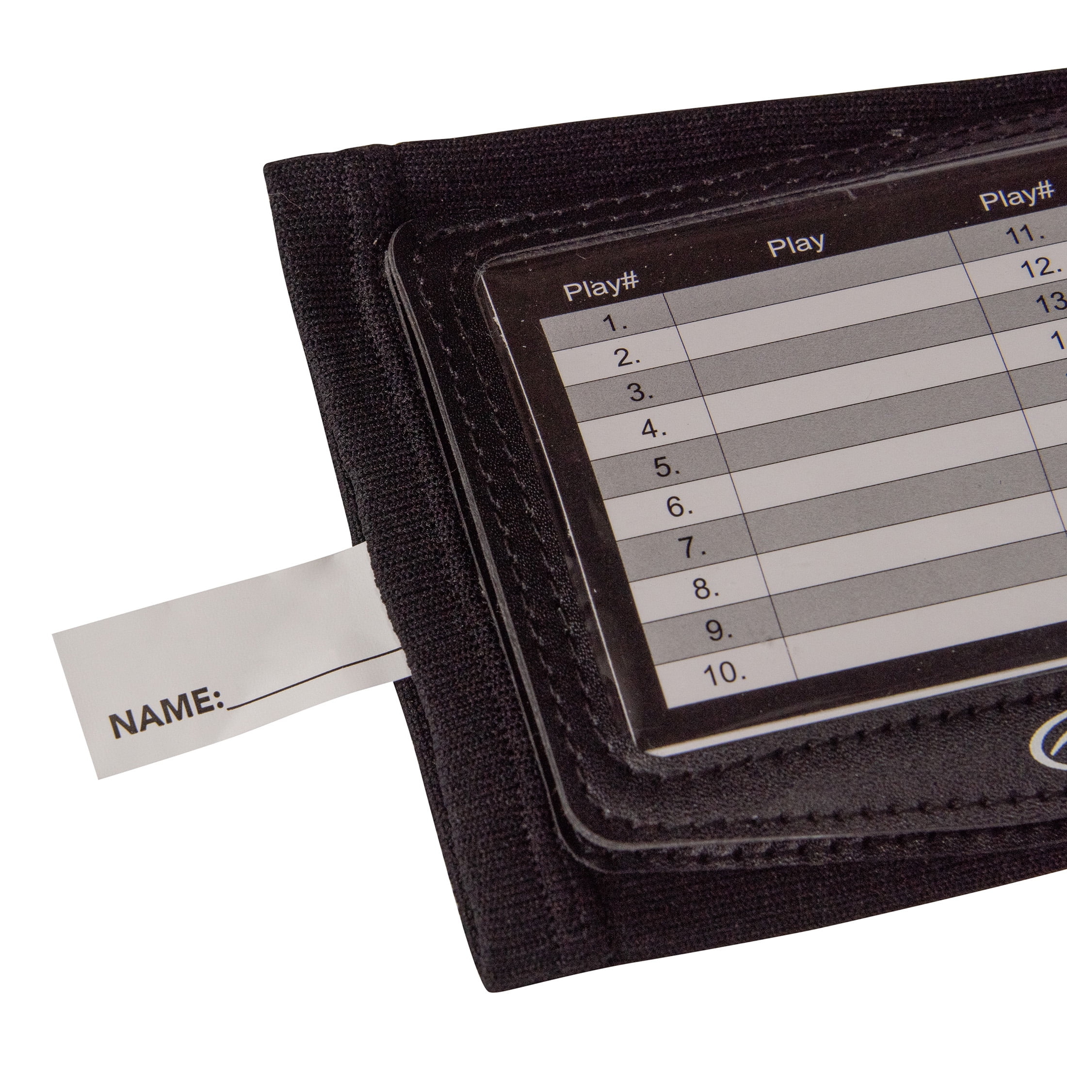 Athletic Works Wrist Coach, Football Playbook, 1-Pack, Black, New