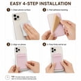 thumbnail image 6 of Stick On Phone Wallet Pocket, Adhesive Cell Phone Card Holder Pouch for ID, Credit Cards and Cash, TIKA, 6 of 7