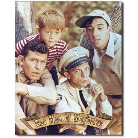 Metal Tin Sign For Andy Griffith Show Men of Mayberry Cast Retro Classic TV Wall Art Decor 8x12in