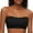 125-Black, variant on Strapless Bra for Women Non-Slip Silicone Wireless Bandeau Bras Seamless pads Bralette Tube Top Bra,Clear Bra Straps Included