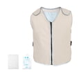 thumbnail image 2 of Chaleco de Seguridad de Refrigeración para Hombres Y Mujeres, con Cremallera de tirarere Reflectante, Chaleco Fresco de Gris Sunnimix Chaleco refrigerante, 2 of 5