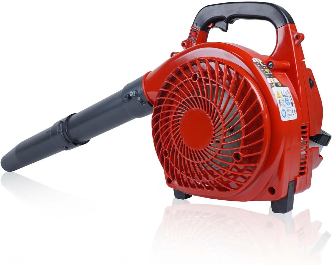 1.1 HP Handheld Gas Leaf Blower, 28CC 2 Stroke 490 CFM 180 MPH, Powerful Clearing Performance & Ergonomic Gas Powered Leaf Blower for Lawn Care, Snow Blowing & Yard Cleaning