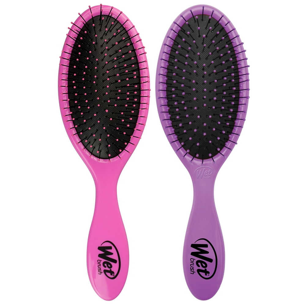 Wet Brush Original Detanlger 2Piece Set, Pink & Purple
