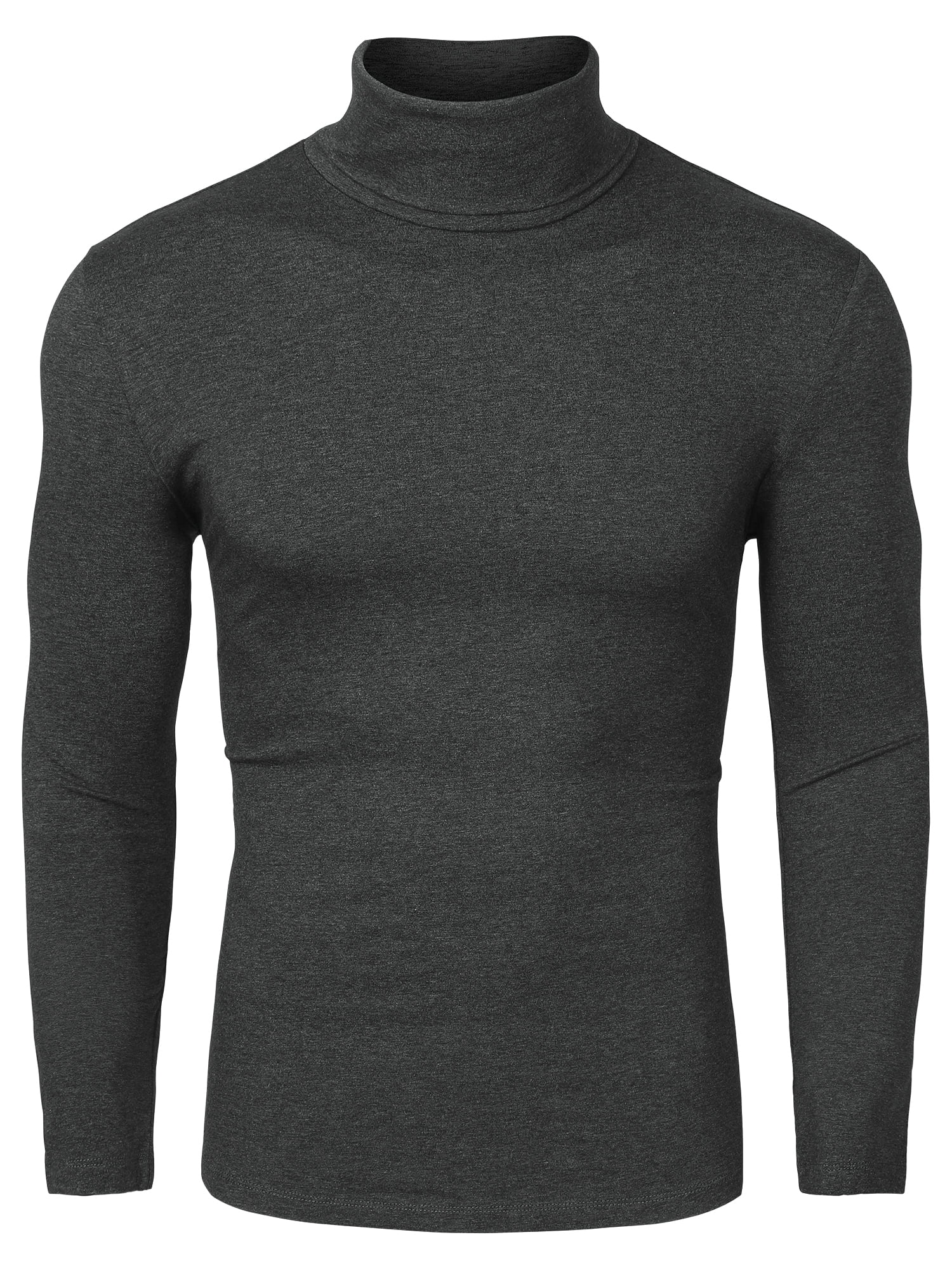 Men's Slim Fit Lightweight Long Sleeve Pullover Top Turtleneck T-shirt ...