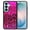 Hot Pink Glitter Sparkle With Black Pink Glitter Leopard 2D, variant on WIRESTER Shockproof Soft Rubber Cover Case for Samsung Galaxy S26 / S26 Plus 6.7" 2026, Pink Mermaid Scales