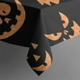 thumbnail image 5 of Black Halloween Pumpkin Faces Square Tablecloth,Waterproof Square Table Cover,Wipeable Spillproof Washable Table Cover for Home Kitchen Party Decor 42"X42"(107x107cm), 5 of 6