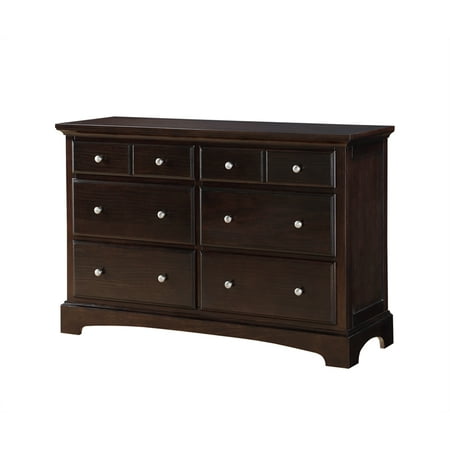 Rosebery Kids 6 Drawer Double Dresser In Java Walmart Com