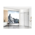 thumbnail image 4 of Elegant Kitchen & Bath SD101-6076BNK Tempered Glass & Metal Shower Door, Brushed Nickel, 4 of 8