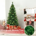 thumbnail image 4 of Costway 6FT Pre-Lit Artificial Christmas Tree 9 Lighting Modes w/ 300 LED Lights & Timer, 4 of 10