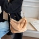 thumbnail image 5 of Bolsa Bolso bandolera informal de piel sintética para mujer, color sólido, para invierno (marrón) JShteea Para Estrenar, 5 of 9