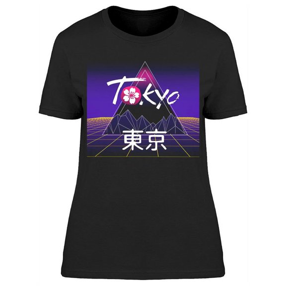 Tokyo Vaporwave Style T-Shirt Women -Image by Shutterstock, Female Large
