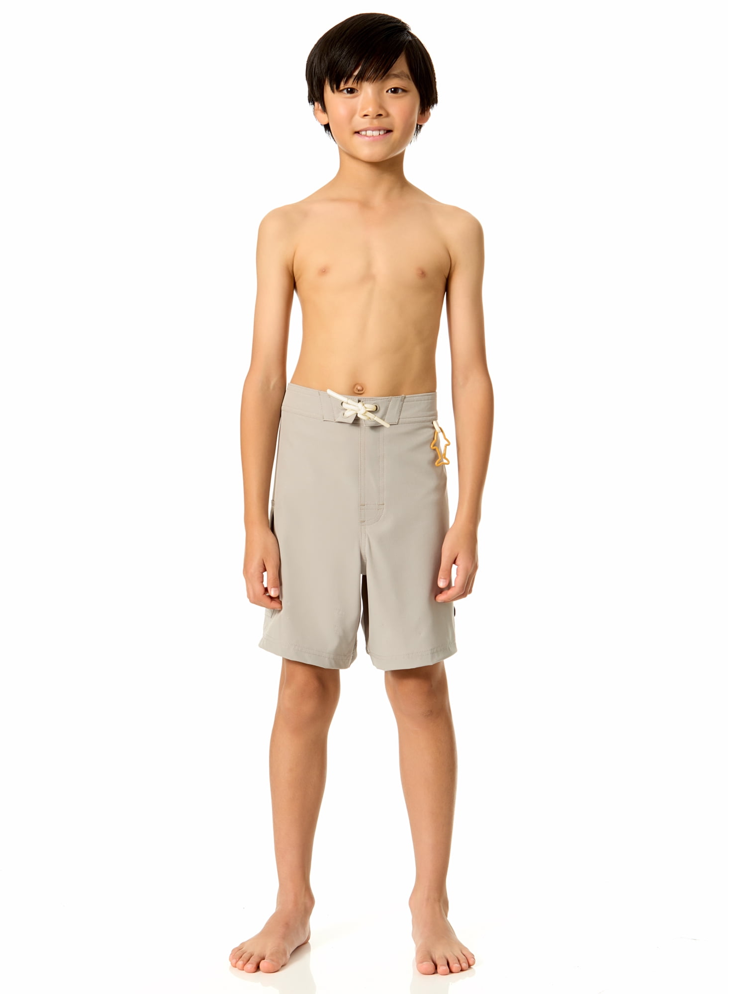 Rugged Shark Boys 6" Inseam Swim Trunks, Sizes 4-18