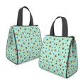 thumbnail image 2 of Pioneer Flower Floral Print Pattern Insulated Lunch Bag for Women Men, Large Portable Soft Cooler Tote, Thermal Food Storage Bag with Pearl Cotton, 8.66L, 8.75"x5.75"x9.5", 2 of 6