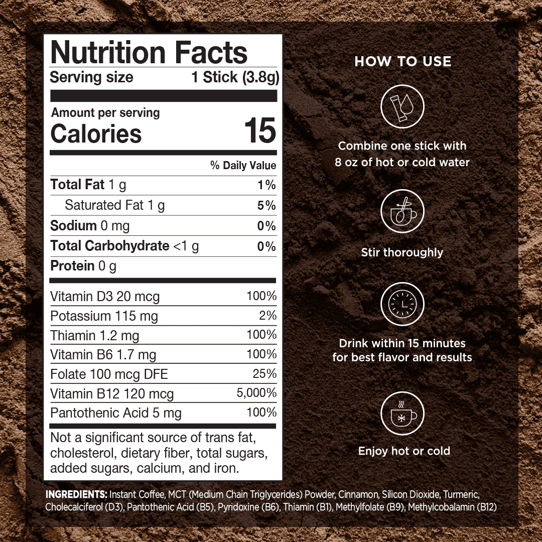 VitaCup Genius Instant Keto Coffee Packets w/ MCT Oil, 24 Count