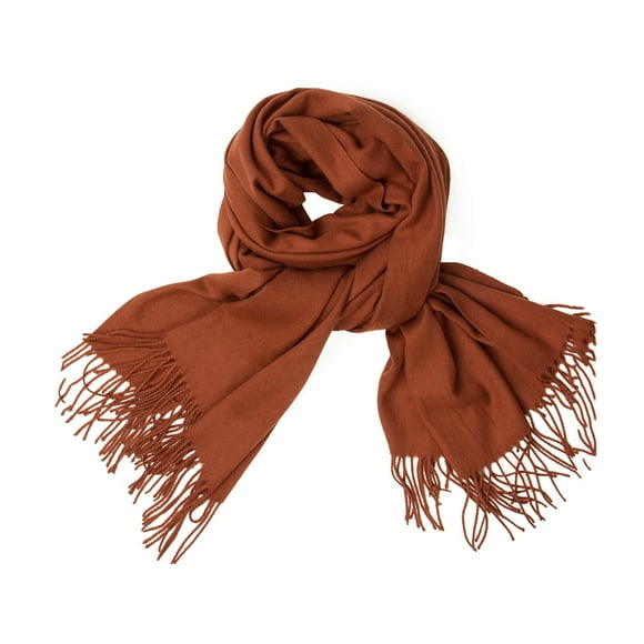 Scarf women warm autumn checkered pashmina scarves with tassels