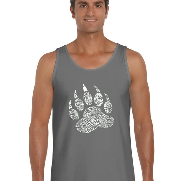 LA Pop Art Men's Word Art Tank Top - Types of Bears