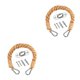 thumbnail image 3 of Cateissary Portarrollos de papel higiénico, papel higiénico, cuerda de cáñamo, soporte montado en la pared para lavabo, tipo cuerda de cáñamo Cuerda de cáñamo 2piezas Cateissary CBP157071, 3 of 6