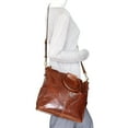 thumbnail image 3 of Nino Bossi Handbags Nino Bossi Tonya's Ring Leather Tote Cognac, 3 of 5