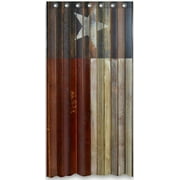 GreenDecor Amazing Western Texas Star Waterproof Shower Curtain Set with Hooks Bathroom Accessories Size 36x72 inches