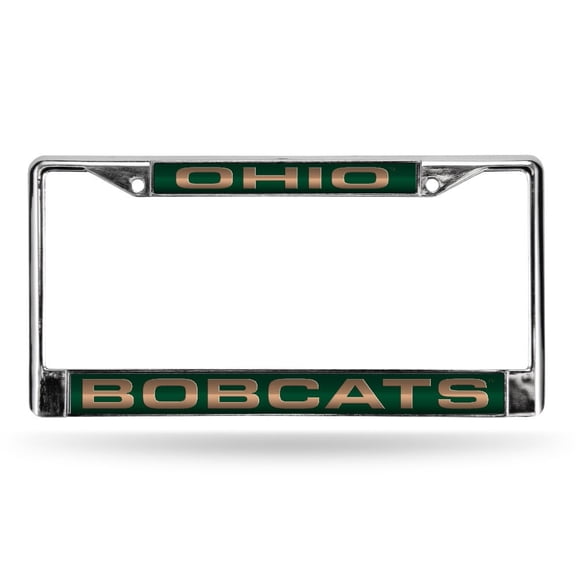 Ohio University NCAA Bobcats Chrome Metal License Plate Frame Holder