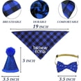 thumbnail image 3 of Cat Birthday Decorations, Cat Birthday Hat with Number Bandana Bow Tie Collar for Cats Kittens Apparel Birthday Outfits, 3 of 6