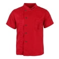 thumbnail image 2 of BELOVING Unisex Chef Jackets Short Sleeves Hotel Waiters Kitchen Uniforms White Black, 2 of 10