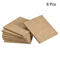 thumbnail image 3 of Uxcell 100x100x5mm Square Coasters Cork Cup Mat Pad for Tableware 8 Pack, 3 of 5