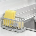thumbnail image 5 of LEAQU Kitchen Sink Caddy Sponge Holder - Sponge Holder for Sink, Sink Tray Drainer Rack, Soap Dish Dispenser Brush Holder Storage Kitchen Accessories, 5 of 7