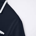 thumbnail image 5 of Kagetolytai Polo Shirts for Men Charming Men's Shirt Super Light Short Sleeve Casual Men's Wear Mens Shirts Navy 3X, 5 of 8