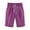 Purple, variant on Fesfesfes Women Shorts Summer Solid Color Shorts Plus Size Linen Shorts Casual Short Pants