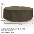 thumbnail image 4 of Budge L Black and Tan Patio Oval Table/Chairs Cover, StormBlock™ Hillside, 4 of 9
