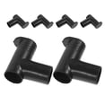thumbnail image 1 of 6 conectores de tubo para perchero, accesorios de riel de plástico para tendederos de ángulo recto, juntas de varilla para perchas de 2,75 x 2,4 pulgadas., 1 of 4