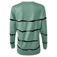thumbnail image 5 of Floleo Clearance Womens Tops Long Sleeve Shirts Fall Clearance Fashion Woman Long Sleeve T-Shirt Summer Printing Loose Blouse Tops Green, 5 of 6